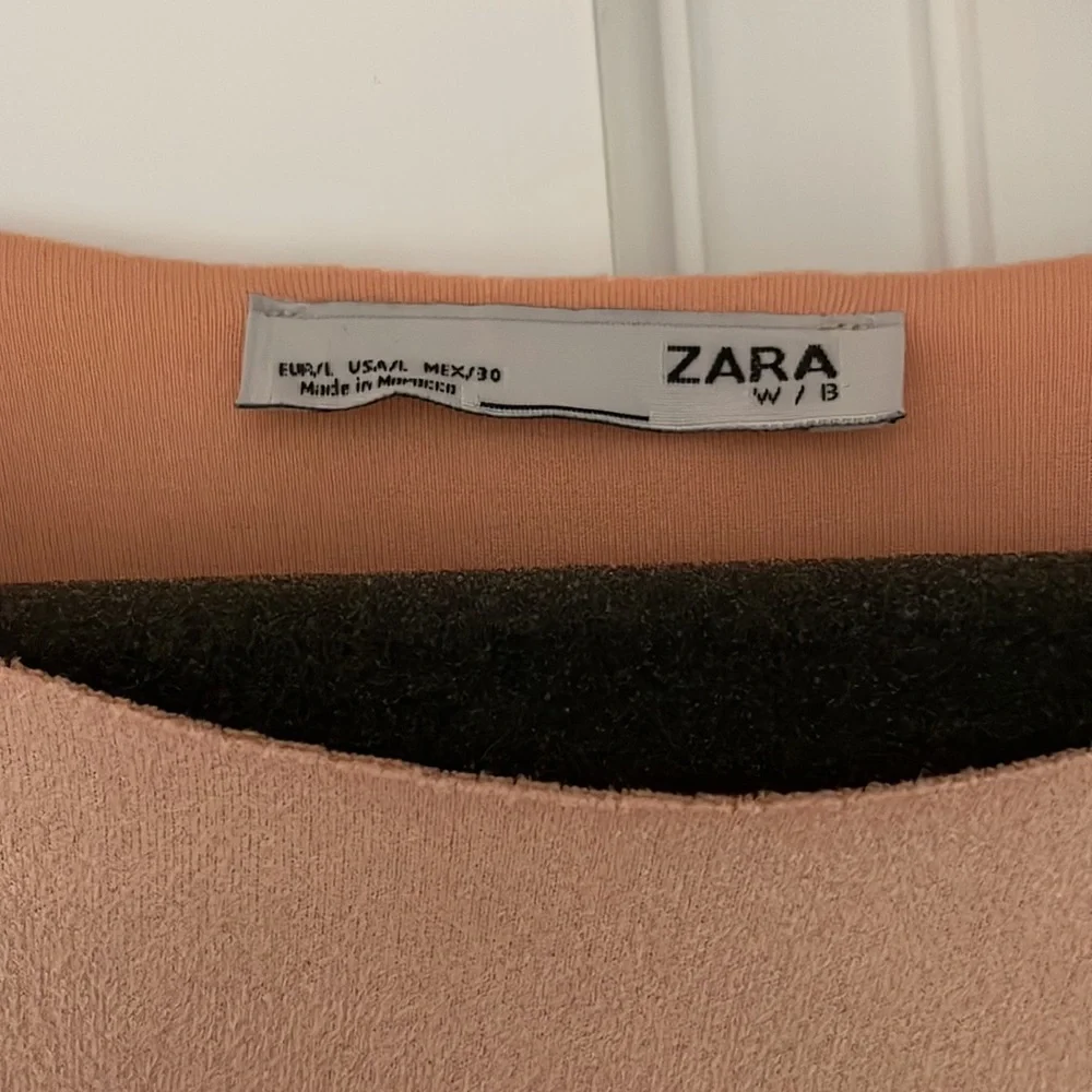 Zara Faux Fur/ Faux Suede Sweater/Shirt in size large - Picture 2 of 5